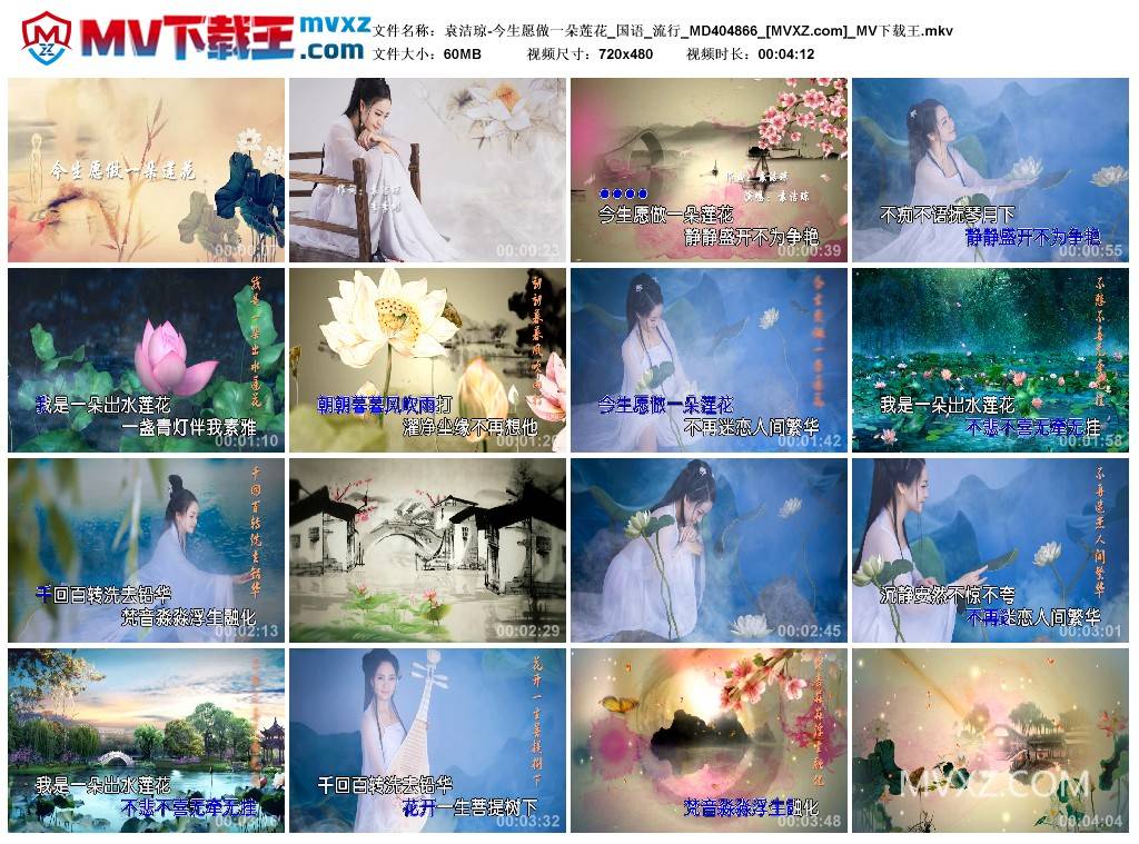 袁洁琼-今生愿做一朵莲花_国语_流行_MD404866